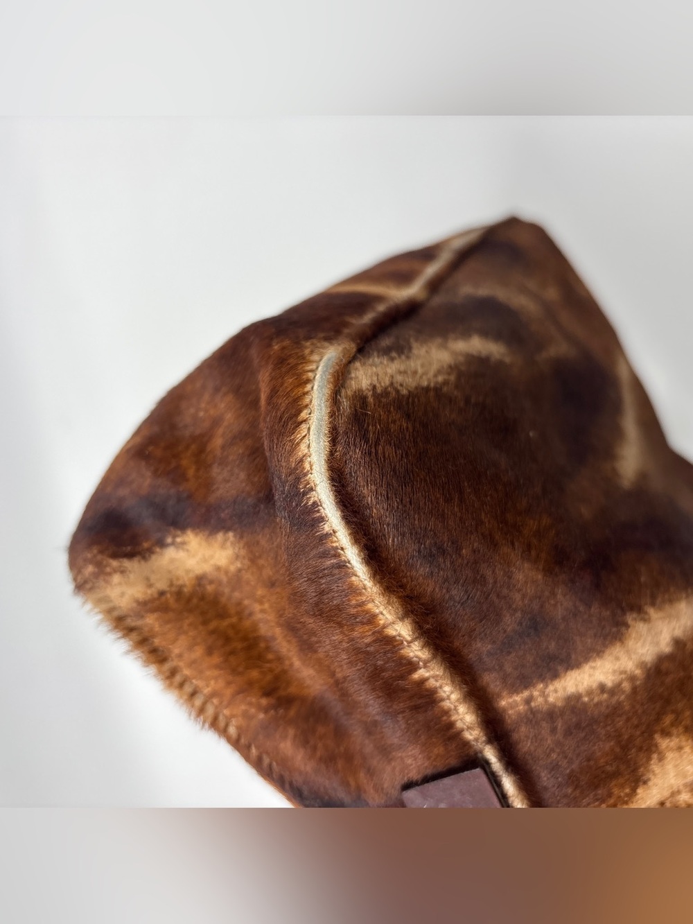 Vintage Fendi Baguette bag Brown Pony hair Y2K - Picture 13 of 16
